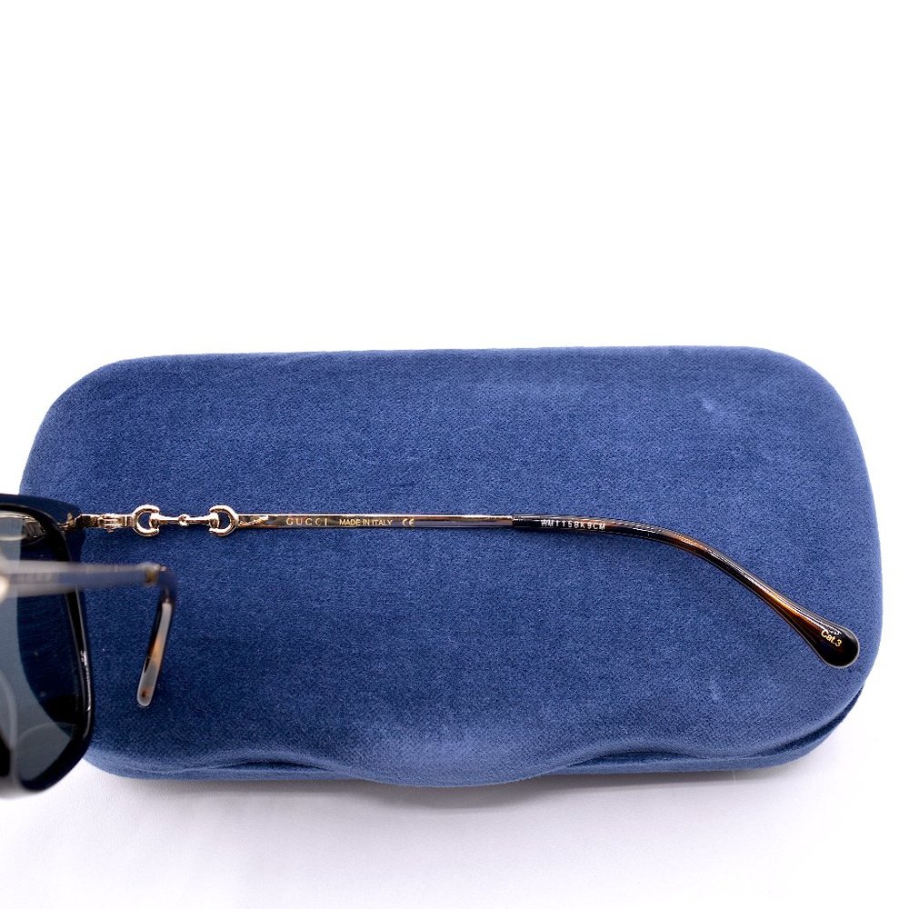 NEW GUCCI GG0915S 001 BLACK GOLD GREY AUTHENTIC SUNGLASSES - Picture 8 of 11